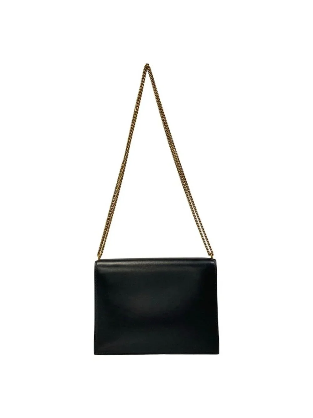 Saint Laurent Paris Shoulder Bag Cassandra Medium Black Chain Leather